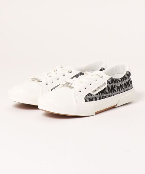 MICHAEL KORS（マイケルコース）の「《MICHAEL KORS》Izetta Regent Jac（スニーカー・キッズ・ブラック×ホワイト/イエロー系その他・22.0cm/23.5cm/23.0cm/24.5cm/24.0cm/21.0cm/20.0cm）」の2枚目の写真