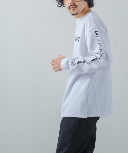 improves(インプローブス)の「ヘビーウェイ ト袖プリント オーバーサイズ ロンT(Tシャツ/カットソー・メンズ・ホワイト/グリーン/ブラック/ブルー/マスタード・LARGE/MEDIUM)」の21枚目の写真