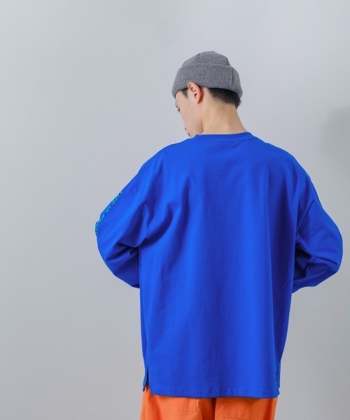 improves(インプローブス)の「ヘビーウェイ ト袖プリント オーバーサイズ ロンT(Tシャツ/カットソー・メンズ・ホワイト/グリーン/ブラック/ブルー/マスタード・LARGE/MEDIUM)」の15枚目の写真