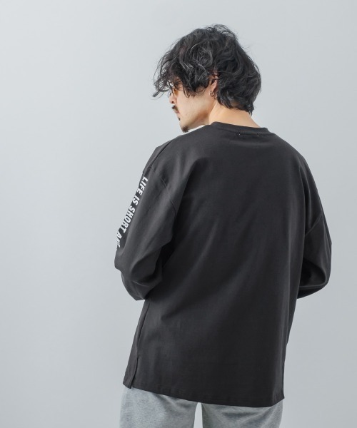 improves(インプローブス)の「ヘビーウェイ ト袖プリント オーバーサイズ ロンT(Tシャツ/カットソー・メンズ・ホワイト/グリーン/ブラック/ブルー/マスタード・LARGE/MEDIUM)」の10枚目の写真