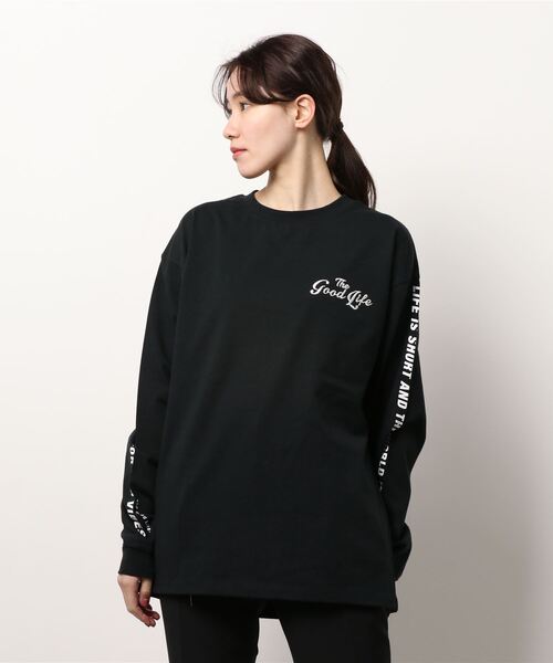 improves(インプローブス)の「ヘビーウェイ ト袖プリント オーバーサイズ ロンT(Tシャツ/カットソー・メンズ・ホワイト/グリーン/ブラック/ブルー/マスタード・LARGE/MEDIUM)」の16枚目の写真