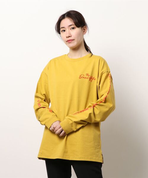 improves(インプローブス)の「ヘビーウェイ ト袖プリント オーバーサイズ ロンT(Tシャツ/カットソー・メンズ・ホワイト/グリーン/ブラック/ブルー/マスタード・LARGE/MEDIUM)」の12枚目の写真