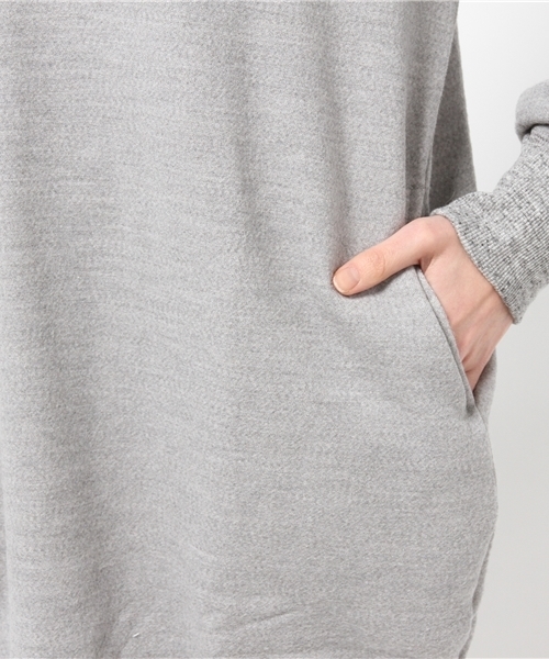 ROSE BUD（ローズバッド）の「S-LCTO-14209 L/S SWEAT DRESS（ワンピース・レディース・ミックスグレー/ネイビー・ONE SIZE）」の5枚目の写真