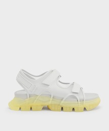 CHARLES & KEITH | カラードトランスルーセントソール チャンキースポーツサンダル / Coloured Translucent-Sole Chunky Sport Sandals(サンダル)