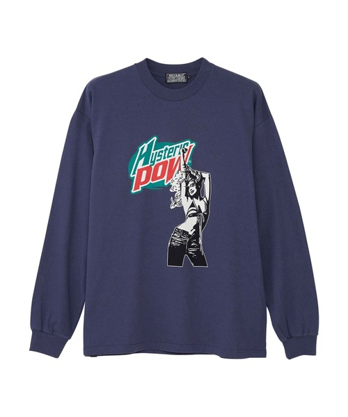 HYSTERIC GLAMOUR（ヒステリックグラマー）の「HYSTERIC POW Tシャツ（Tシャツ/カットソー・メンズ・ネイビー/ブラック/ホワイト・MEDIUM/SMALL/LARGE/X-LARGE）」の3枚目の写真