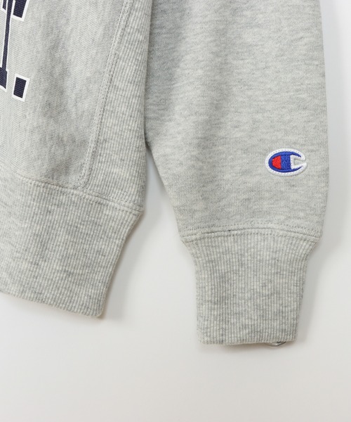 Champion(チャンピオン)の「【Champion/チャンピオン】キッズ リバースウィーブ(R) フーデッドスウェットシャツ(パーカー・キッズ・シルバーグレー/オレンジ/ネイビー・120/110/130/140/100)」の6枚目の写真