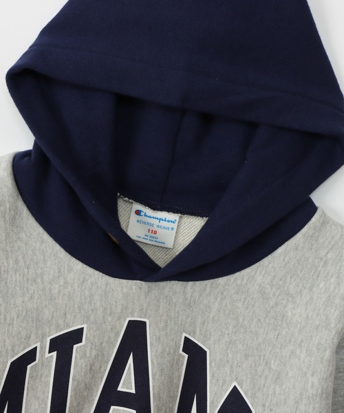 Champion(チャンピオン)の「【Champion/チャンピオン】キッズ リバースウィーブ(R) フーデッドスウェットシャツ(パーカー・キッズ・シルバーグレー/オレンジ/ネイビー・120/110/130/140/100)」の13枚目の写真