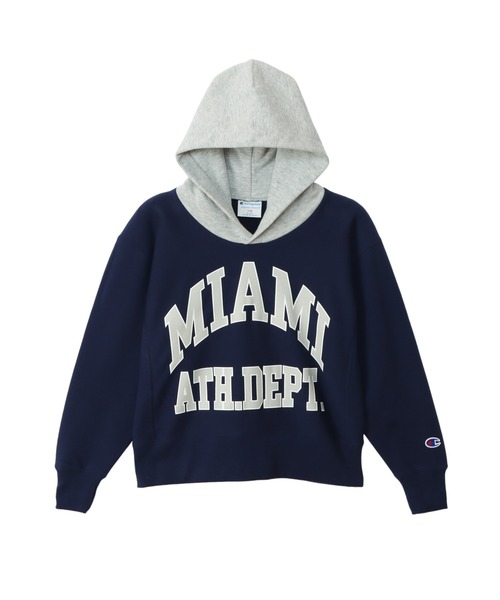 Champion(チャンピオン)の「【Champion/チャンピオン】キッズ リバースウィーブ(R) フーデッドスウェットシャツ(パーカー・キッズ・シルバーグレー/オレンジ/ネイビー・120/110/130/140/100)」の20枚目の写真
