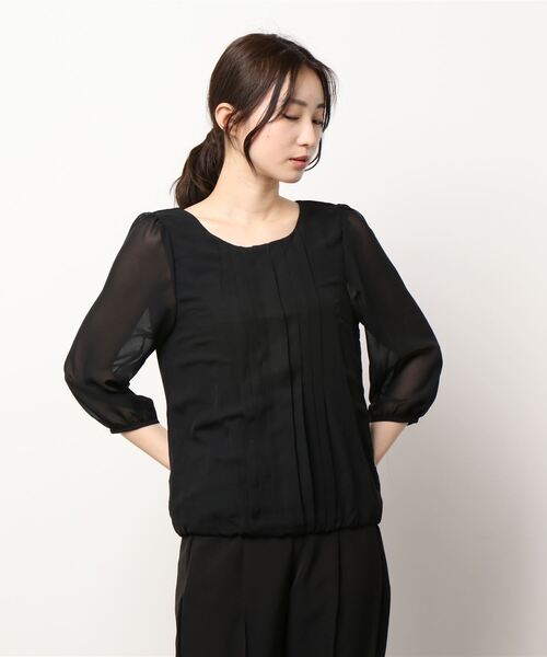 Lace Ladies(レースレディース)の「七分袖 シフォンレースブラウス(シャツ/ブラウス・レディース・ホワイト/ネイビー/ブラック/グレー/アイボリー・L/S/XL/M)」の22枚目の写真