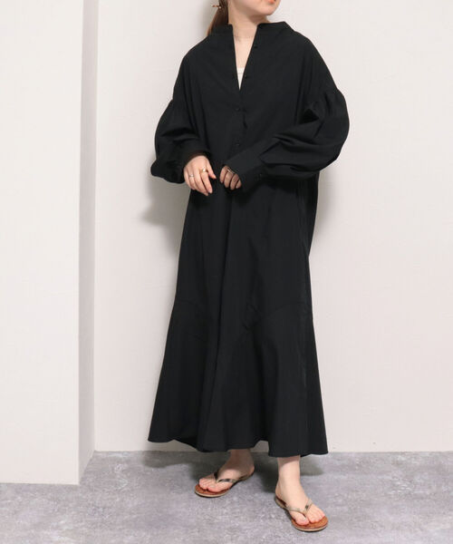 fredy emue（フレディエミュ）の「マーメイドシャツワンピース（シャツワンピース・レディース・ブラック/オフホワイト/サックスブルー・38）」の14枚目の写真