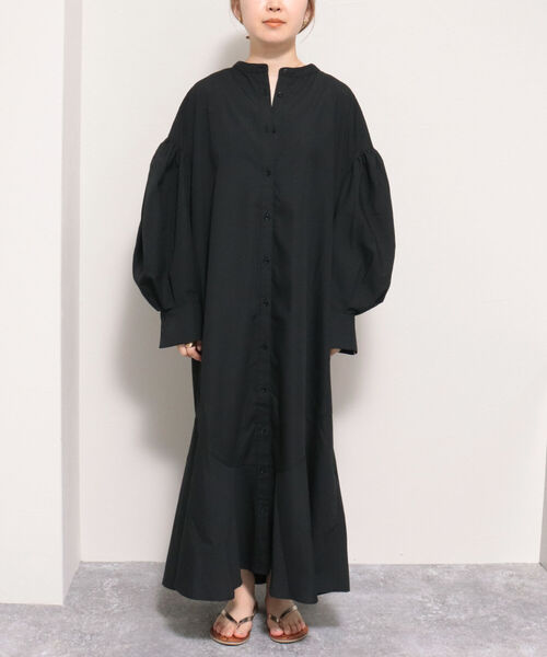 fredy emue（フレディエミュ）の「マーメイドシャツワンピース（シャツワンピース・レディース・ブラック/オフホワイト/サックスブルー・38）」の21枚目の写真