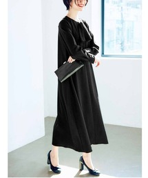 IEDIT 福田麻琴さんコラボ 使い方いろいろ これさえあれば!なオケージョンワンピースとアクセサリーセット〈ブラック〉
