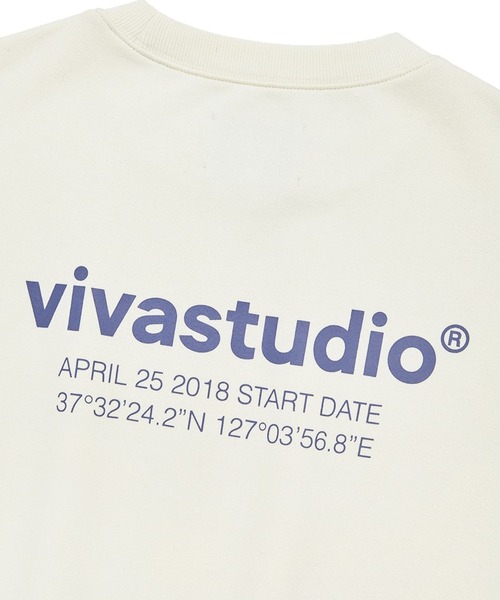 VIVASTUDIO（ビバスタジオ）の「【UNISEX】VIVA STUDIO／LOCATION プルオーバー（ウラケ）  2277079（スウェット・レディース・ブラック/ネイビー/アイボリー/ライトグレー・SMALL/MEDIUM/LARGE/X-LARGE）」の7枚目の写真