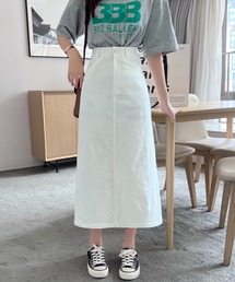 ABITOKYO（アビトーキョー）の「バックスリットストレッチハイウエストデニムスカート（デニムスカート）」
