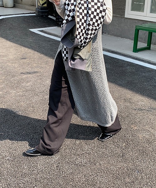 chuclla(チュクラ)の「【chuclla】【2022/SS】Crochet long slit layered dress chw22s077(ワンピース・レディース・グリーン/グレー・FREE)」の14枚目の写真