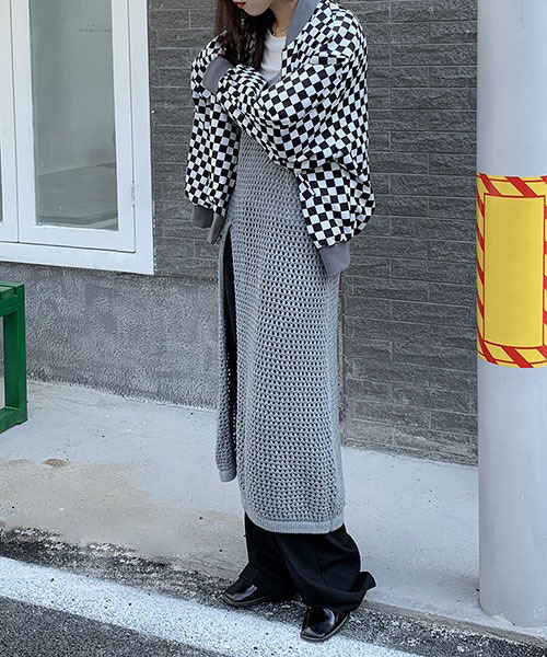 chuclla(チュクラ)の「【chuclla】【2022/SS】Crochet long slit layered dress chw22s077(ワンピース・レディース・グリーン/グレー・FREE)」の22枚目の写真