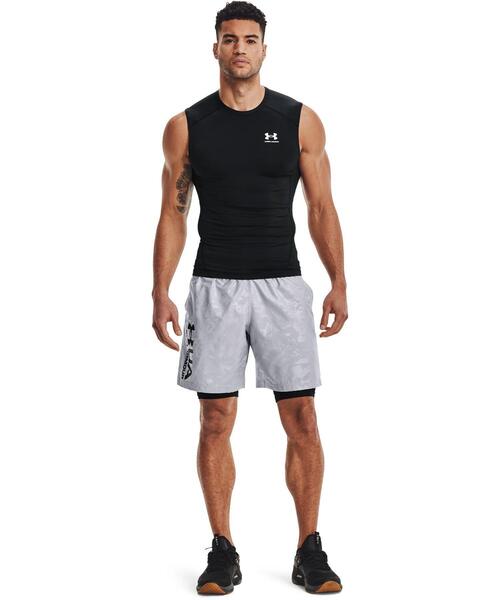 UNDER ARMOUR(アンダーアーマー)の「UAヒートギアアーマー コンプレッション スリーブレス シャツ(トレーニング/メンズ)(Tシャツ/カットソー・メンズ・ダークグレー/ダークネイビー/ブラック/ホワイト・M/3XL/L/XL/XXL/S)」の6枚目の写真