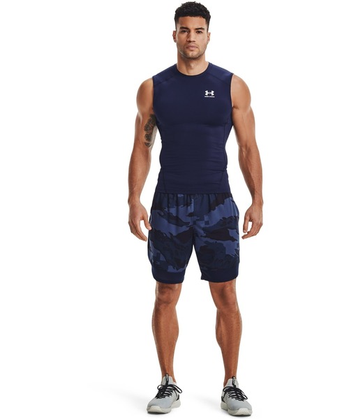 UNDER ARMOUR(アンダーアーマー)の「UAヒートギアアーマー コンプレッション スリーブレス シャツ(トレーニング/メンズ)(Tシャツ/カットソー・メンズ・ダークグレー/ダークネイビー/ブラック/ホワイト・M/3XL/L/XL/XXL/S)」の18枚目の写真