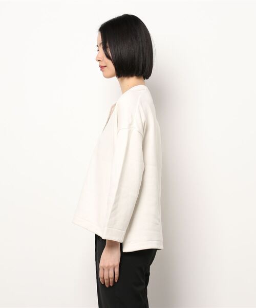 SIPULI(シプリ)の「Organic Cotton Ratch pile Vネックスウェット(スウェット・レディース・アイボリー/カーキ・2/3)」の6枚目の写真