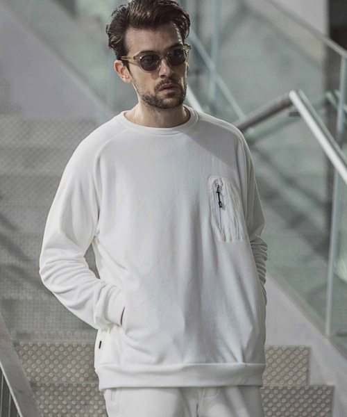 +phenix（プラスフェニックス）の「+phenix(プラスフェニックス)POWER STRETCH SWEAT（スウェット・メンズ・ホワイト/ブラック/ネイビー・XXL/M/L/XL/S）」の7枚目の写真