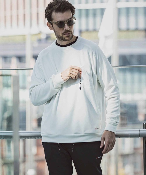 +phenix（プラスフェニックス）の「+phenix(プラスフェニックス)POWER STRETCH SWEAT（スウェット・メンズ・ホワイト/ブラック/ネイビー・XXL/M/L/XL/S）」の8枚目の写真