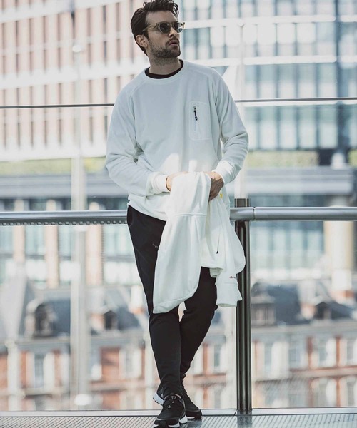 +phenix（プラスフェニックス）の「+phenix(プラスフェニックス)POWER STRETCH SWEAT（スウェット・メンズ・ホワイト/ブラック/ネイビー・XXL/M/L/XL/S）」の12枚目の写真