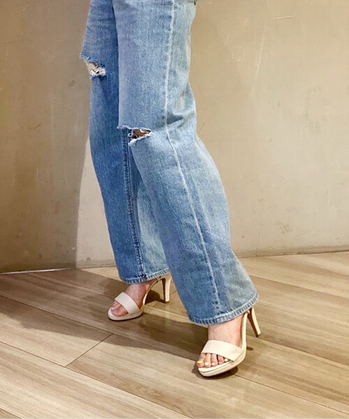 ESPERANZA（エスペランサ）の「◆クロスストラップアーモンドトゥサンダル（サンダル・レディース・チョコ/ブラック系2/アイボリー系2・LL/S/M/L）」の6枚目の写真