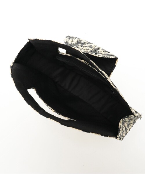 Ray BEAMS（レイビームス）の「BALI WERKSTATTE / Check Bag（ハンドバッグ・レディース・ブラック・ONE SIZE）」の6枚目の写真