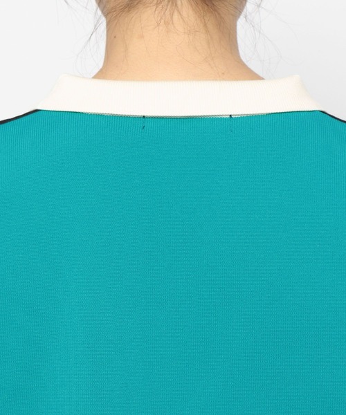 PAGEBOY(ページボーイ)の「バイカラーポロワンピース(ワンピース・レディース・ブラック/オフホワイト・FREE)」の14枚目の写真