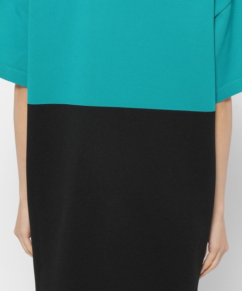 PAGEBOY(ページボーイ)の「バイカラーポロワンピース(ワンピース・レディース・ブラック/オフホワイト・FREE)」の15枚目の写真