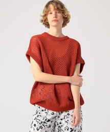 TOMORROWLAND  | メッシュコットン クルーネックベスト(ニット/セーター)