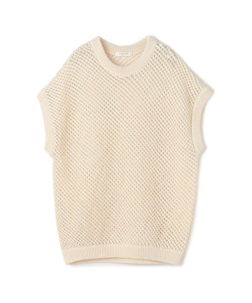 TOMORROWLAND （トゥモローランド）の「メッシュコットン クルーネックベスト（ニット/セーター・レディース・ホワイト/ブラック/オレンジ/ホワイト系その他/ネイビー・S）」の20枚目の写真