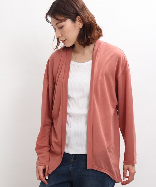 SHOO・LA・RUE(シューラルー)の「◆梨地トッパーカーディガン(カーディガン/ボレロ・レディース・ホワイト系/ベージュ/ピンク系/ブラック・03/04/02)」の19枚目の写真