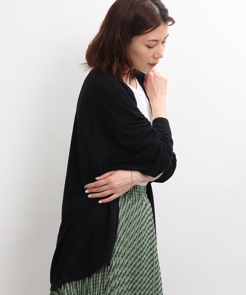 SHOO・LA・RUE(シューラルー)の「◆梨地トッパーカーディガン(カーディガン/ボレロ・レディース・ホワイト系/ベージュ/ピンク系/ブラック・03/04/02)」の13枚目の写真