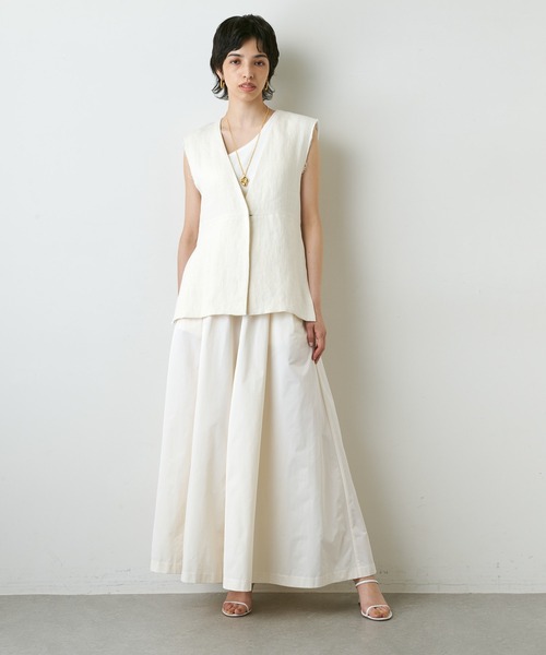 Whim Gazette（ウィムガゼット）の「リネンVネックジレ（ベスト）」 - WEAR