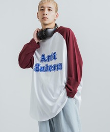 Rocky Monroe | オーバーサイズ ラグランスリーブ七分袖ロゴTシャツ(Tシャツ/カットソー)