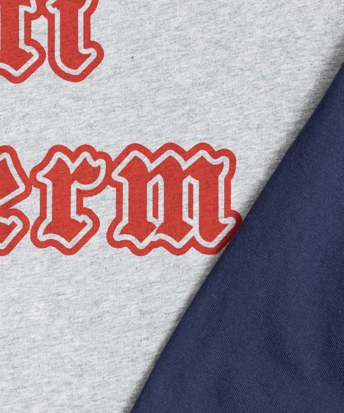 Rocky Monroe（ロッキーモンロー）の「オーバーサイズ ラグランスリーブ七分袖ロゴTシャツ（Tシャツ/カットソー・メンズ・チャコールグレー/ネイビー/グレー/グリーン/バーガンディー・M/L）」の17枚目の写真