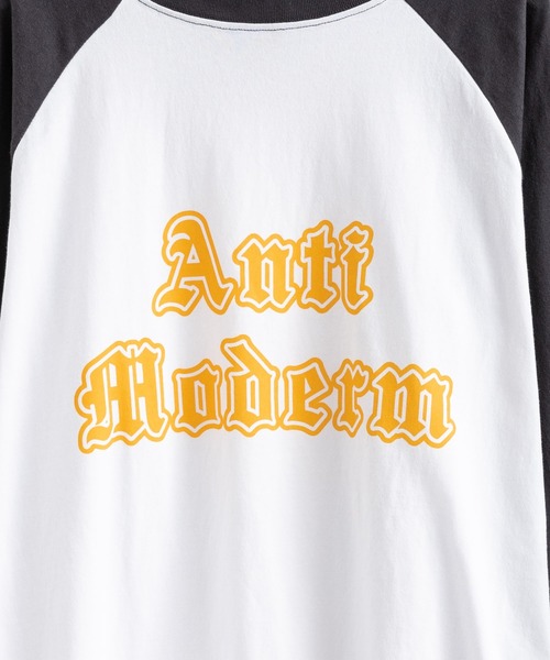 Rocky Monroe（ロッキーモンロー）の「オーバーサイズ ラグランスリーブ七分袖ロゴTシャツ（Tシャツ/カットソー・メンズ・チャコールグレー/ネイビー/グレー/グリーン/バーガンディー・M/L）」の11枚目の写真