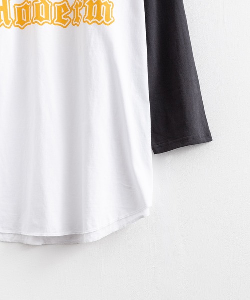 Rocky Monroe（ロッキーモンロー）の「オーバーサイズ ラグランスリーブ七分袖ロゴTシャツ（Tシャツ/カットソー・メンズ・チャコールグレー/ネイビー/グレー/グリーン/バーガンディー・M/L）」の12枚目の写真