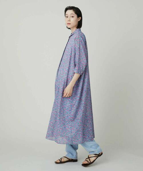 ADIEU TRISTESSE アデュートリステス　プリント＆刺繍ワンピース リバティプリントワンピース（ワンピース）｜ADIEU TRISTESSE