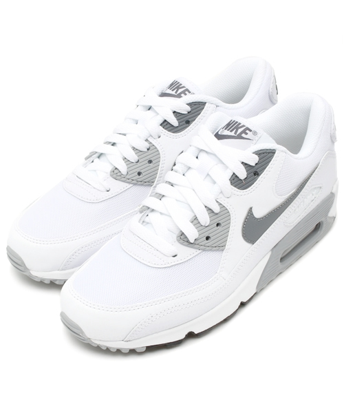 CIAOPANIC（チャオパニック）の「【NIKE】エアマックス90エッセンシ（スニーカー・レディース・ホワイト/ネイビー・25/23/24）」の2枚目の写真