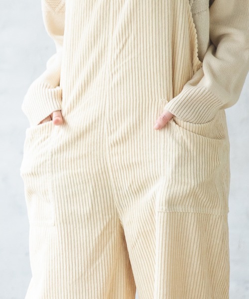 pairmanon（ペアマノン）の「【ママサイズ】コーデュロイサロペット（その他パンツ・レディース・ブラック/ベージュ/ブラウン/アイボリー/チャコール・FREE）」の10枚目の写真