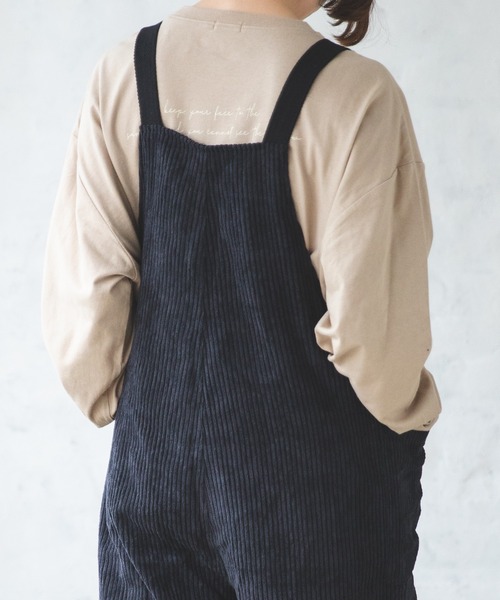 pairmanon（ペアマノン）の「【ママサイズ】コーデュロイサロペット（その他パンツ・レディース・ブラック/ベージュ/ブラウン/アイボリー/チャコール・FREE）」の12枚目の写真