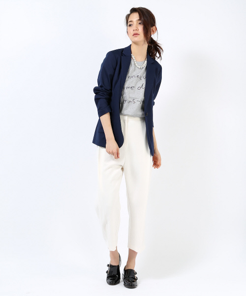 Abahouse Devinette（ドゥヴィネット）の「タックコクーンパンツ（その他パンツ・レディース・グレー/ブラック/アイボリー・2/1）」の15枚目の写真