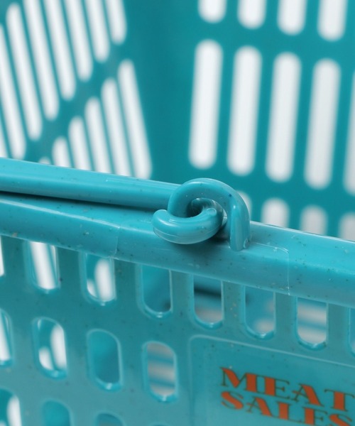 niko and...（ニコアンド）の「オリジナルレジカゴ（収納グッズ・レディース・オフホワイト/アクア・0）」の8枚目の写真