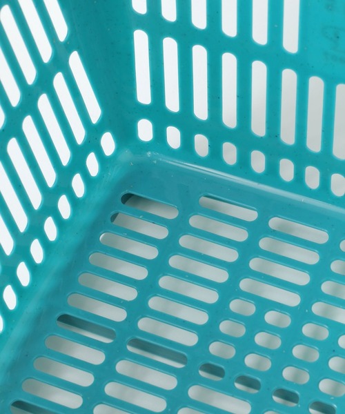 niko and...（ニコアンド）の「オリジナルレジカゴ（収納グッズ・レディース・オフホワイト/アクア・0）」の10枚目の写真