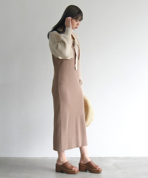 sango（sango）の「前後2WAYメッシュカーディガン（カーディガン/ボレロ・レディース・ブラック/ベージュ/ブラウン・FREE）」の22枚目の写真