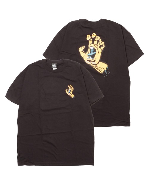 SANTA CRUZ(サンタクルーズ)の「SANTA CRUZ / サンタクルーズ Screaming Hand S/S Regular T-Shirt 半袖 クルーネック ロゴ Tシャツ(Tシャツ/カットソー・メンズ・ホワイト/ブラック/グリーン/ブラック系その他/ダークグリーン/バーガンディー・SMALL/MEDIUM/LARGE/X-LARGE/XX-LARGE)」の4枚目の写真