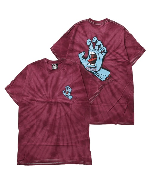 SANTA CRUZ(サンタクルーズ)の「SANTA CRUZ / サンタクルーズ Screaming Hand S/S Regular T-Shirt 半袖 クルーネック ロゴ Tシャツ(Tシャツ/カットソー・メンズ・ホワイト/ブラック/グリーン/ブラック系その他/ダークグリーン/バーガンディー・SMALL/MEDIUM/LARGE/X-LARGE/XX-LARGE)」の6枚目の写真