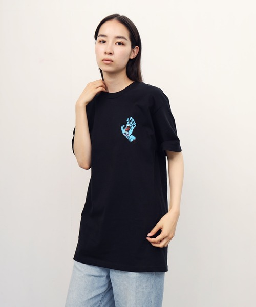 SANTA CRUZ(サンタクルーズ)の「SANTA CRUZ / サンタクルーズ Screaming Hand S/S Regular T-Shirt 半袖 クルーネック ロゴ Tシャツ(Tシャツ/カットソー・メンズ・ホワイト/ブラック/グリーン/ブラック系その他/ダークグリーン/バーガンディー・SMALL/MEDIUM/LARGE/X-LARGE/XX-LARGE)」の7枚目の写真
